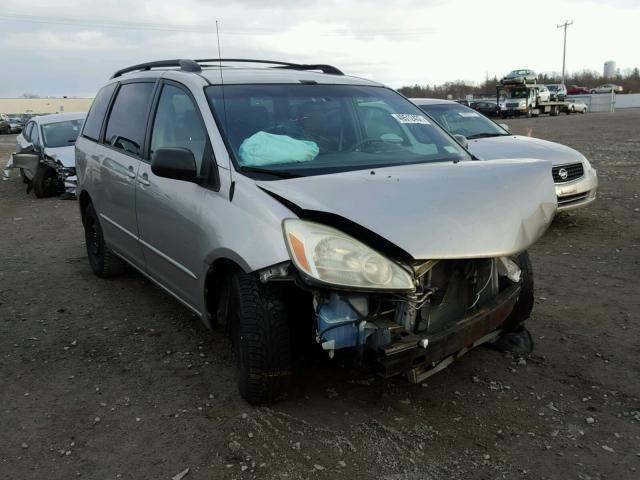 5TDZA23C24S085139 - 2004 TOYOTA SIENNA CE SILVER photo 1