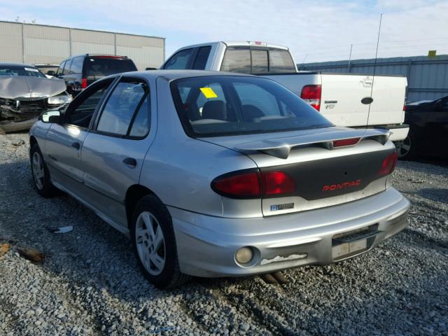 1G2JB524017263534 - 2001 PONTIAC SUNFIRE SE SILVER photo 3