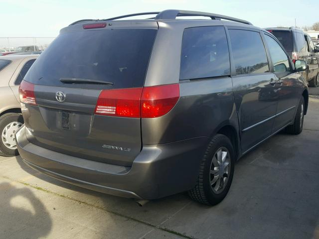 5TDZA23C24S146134 - 2004 TOYOTA SIENNA CE CHARCOAL photo 4