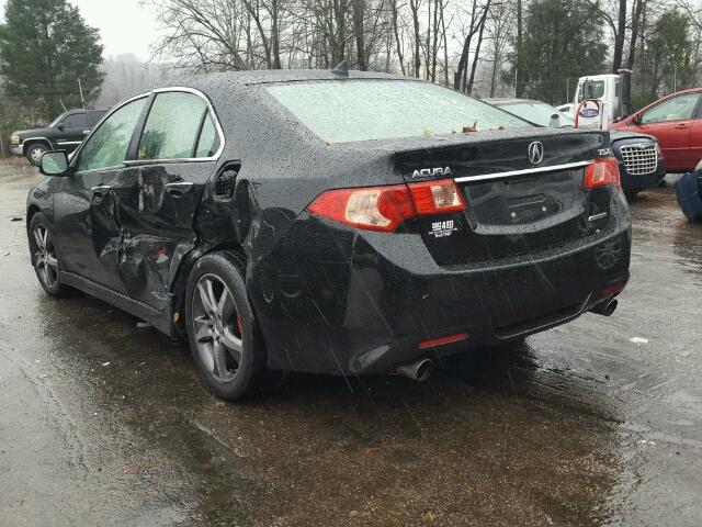 JH4CU2F82CC010296 - 2012 ACURA TSX SE BLACK photo 3