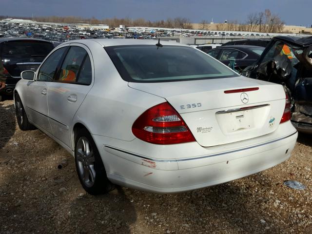 WDBUF56J16A972740 - 2006 MERCEDES-BENZ E 350 WHITE photo 3