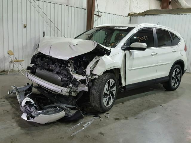 5J6RM4H97FL004277 - 2015 HONDA CR-V TOURI WHITE photo 2