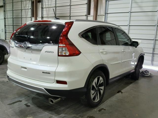 5J6RM4H97FL004277 - 2015 HONDA CR-V TOURI WHITE photo 4