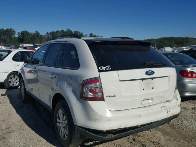 2FMDK3GC2ABB24375 - 2010 FORD EDGE SE WHITE photo 3