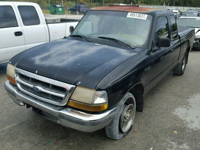 1FTYR14U2WPB61686 - 1998 FORD RANGER SUP BLACK photo 2