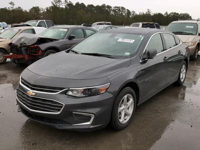 1G1ZB5ST0HF168129 - 2017 CHEVROLET MALIBU LS CHARCOAL photo 2