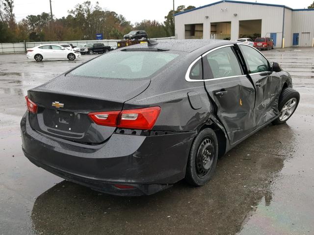 1G1ZB5ST0HF168129 - 2017 CHEVROLET MALIBU LS CHARCOAL photo 4