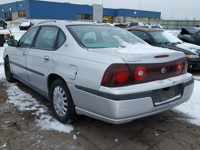 2G1WF52E019376499 - 2001 CHEVROLET IMPALA SILVER photo 3