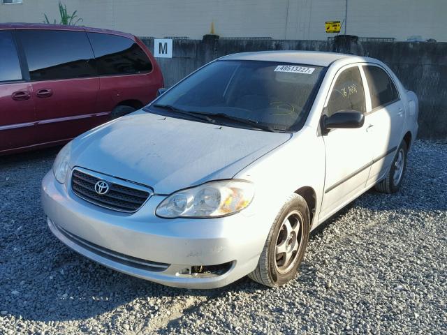 JTDBR32E670128990 - 2007 TOYOTA COROLLA CE SILVER photo 2