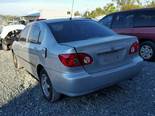 JTDBR32E670128990 - 2007 TOYOTA COROLLA CE SILVER photo 3