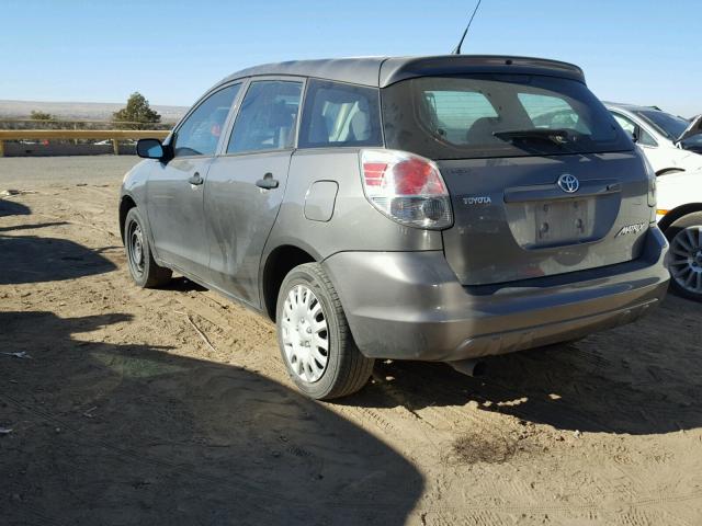 2T1KR32E55C487086 - 2005 TOYOTA MATRIX GRAY photo 3