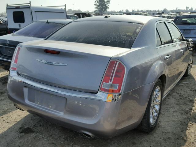 2C3CCAET0EH169567 - 2014 CHRYSLER 300C SILVER photo 4