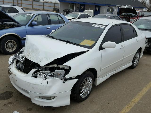 1NXBR32E45Z379458 - 2005 TOYOTA COROLLA CE WHITE photo 2