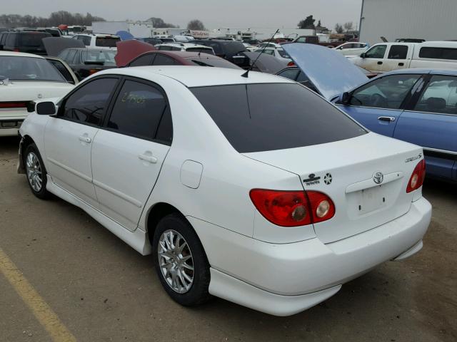 1NXBR32E45Z379458 - 2005 TOYOTA COROLLA CE WHITE photo 3