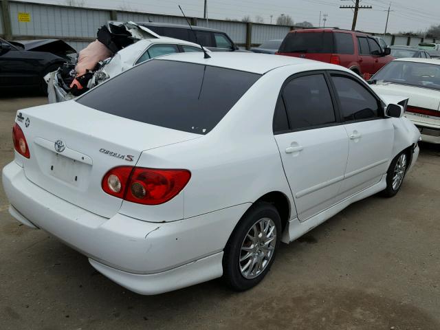 1NXBR32E45Z379458 - 2005 TOYOTA COROLLA CE WHITE photo 4