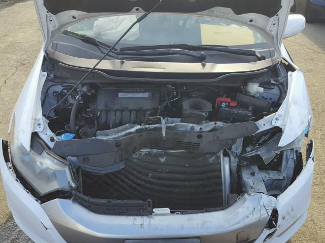 JHMZE2H72AS028098 - 2010 HONDA INSIGHT EX WHITE photo 7