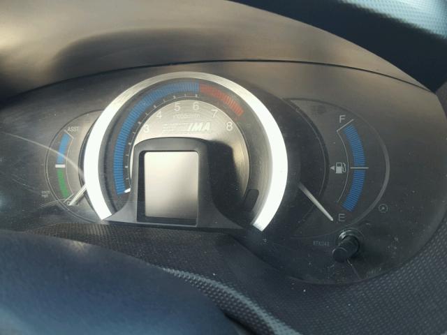 JHMZE2H72AS028098 - 2010 HONDA INSIGHT EX WHITE photo 8