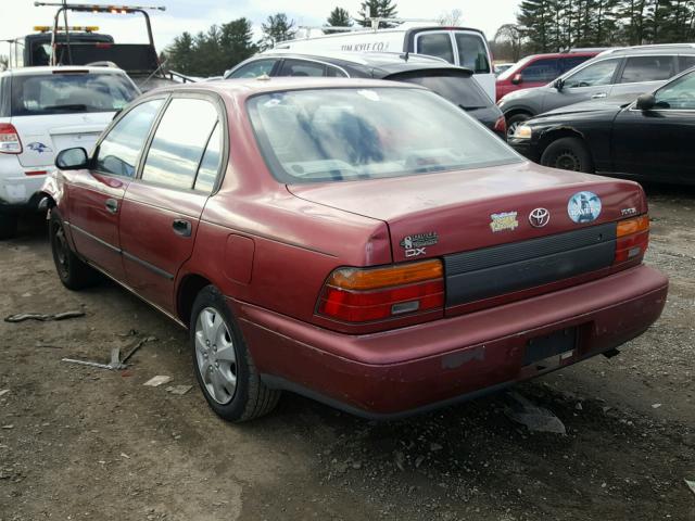 2T1AE09B2SC117629 - 1995 TOYOTA COROLLA LE 红色 照片 3