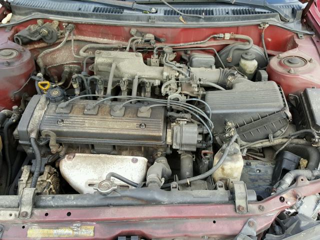 2T1AE09B2SC117629 - 1995 TOYOTA COROLLA LE RED photo 7