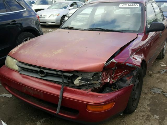 2T1AE09B2SC117629 - 1995 TOYOTA COROLLA LE 红色 照片 9