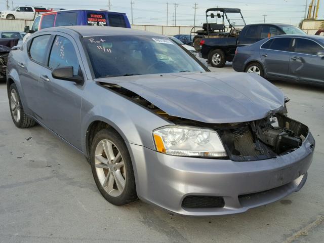 1C3CDZAG3DN511006 - 2013 DODGE AVENGER SE SILVER photo 1