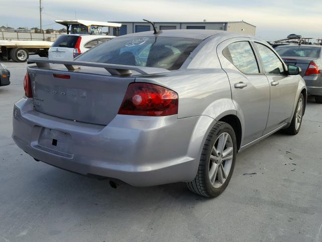 1C3CDZAG3DN511006 - 2013 DODGE AVENGER SE SILVER photo 4