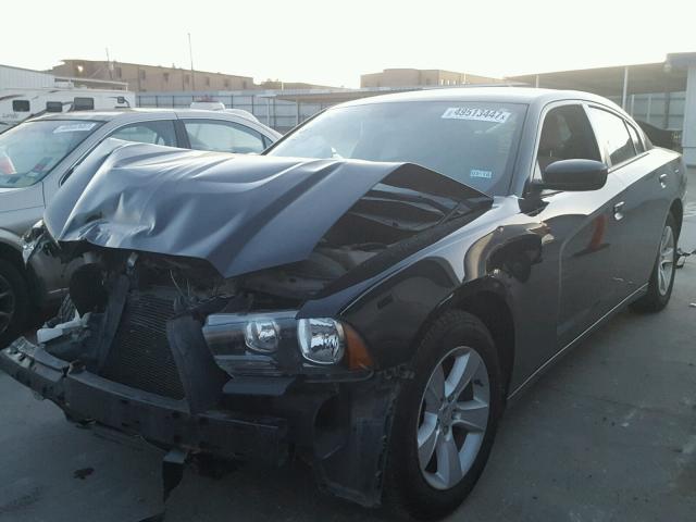 2C3CDXBG4CH194685 - 2012 DODGE CHARGER SE BLACK photo 2