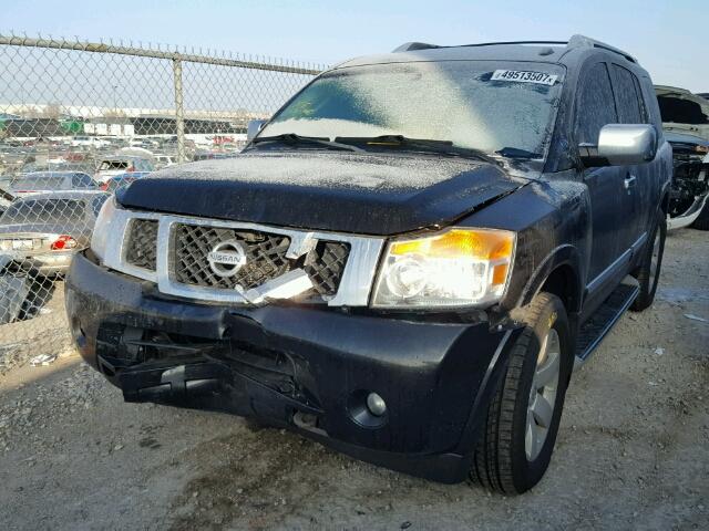 5N1AA0NC6AN620680 - 2010 NISSAN ARMADA SE BLACK photo 2