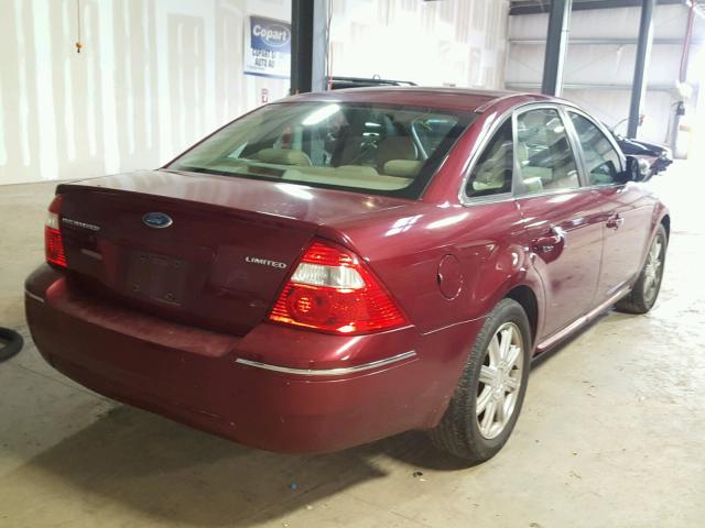 1FAFP25126G183099 - 2006 FORD FIVE HUNDR BURGUNDY photo 4