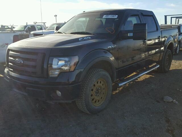 1FTFW1EV9AFD46517 - 2010 FORD F150 SUPER BLACK photo 2