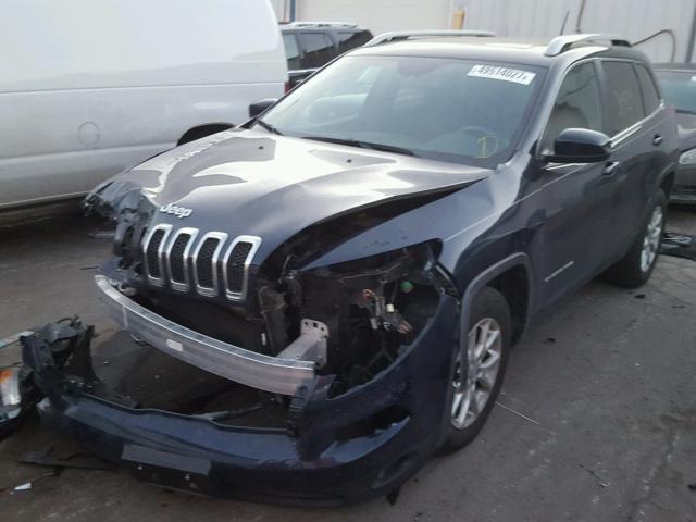 1C4PJMCS2EW260226 - 2014 JEEP CHEROKEE L BLUE photo 2