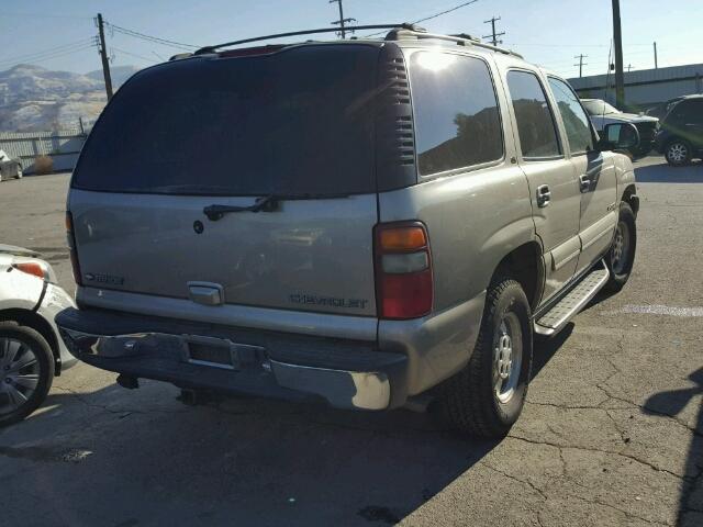 1GNEK13T71J119050 - 2001 CHEVROLET TAHOE K150 GRAY photo 4