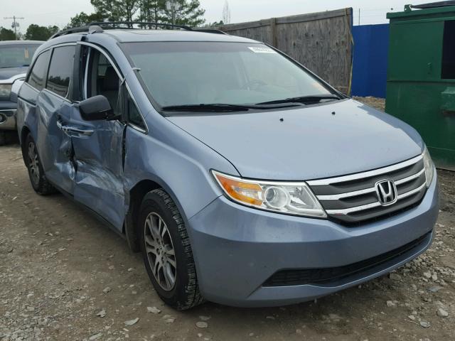 5FNRL5H64BB052241 - 2011 HONDA ODYSSEY EX BLUE photo 1