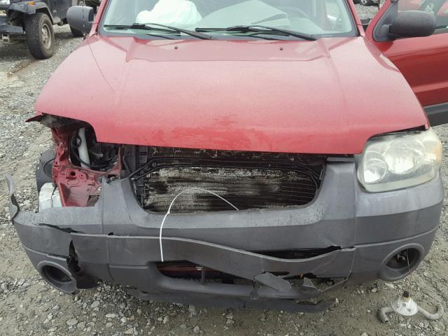 1FMCU03167KB95392 - 2007 FORD ESCAPE XLT RED photo 7