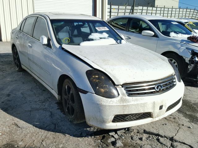 JNKCV51E56M506705 - 2006 INFINITI G35 WHITE photo 1