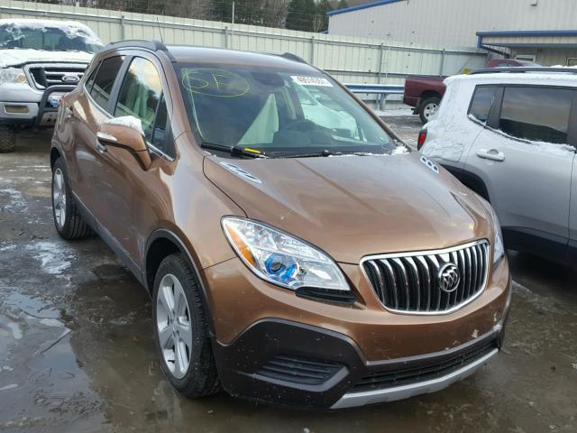 KL4CJASB8GB555463 - 2016 BUICK ENCORE BROWN photo 1