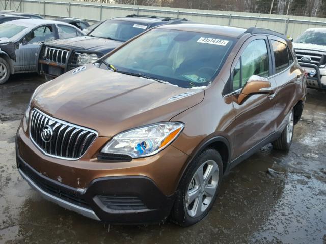 KL4CJASB8GB555463 - 2016 BUICK ENCORE BROWN photo 2