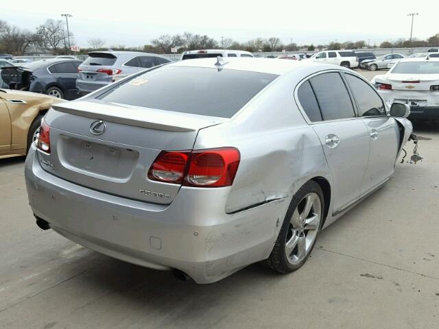 JTHBE96S580029446 - 2008 LEXUS GS 350 SILVER photo 4