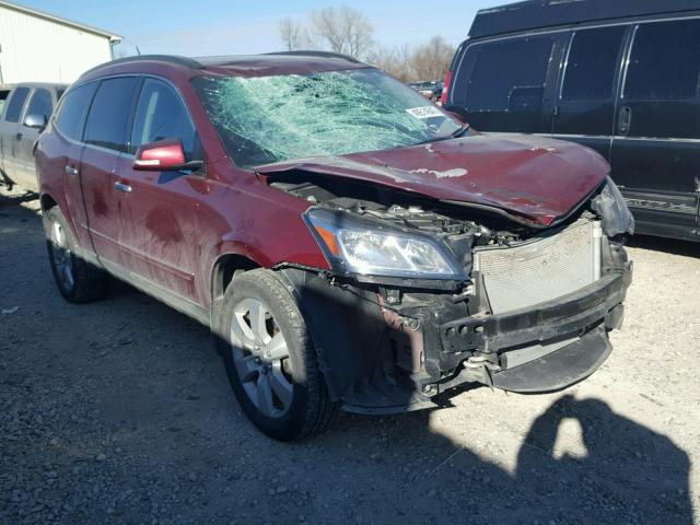 1GNKRJKD2FJ102558 - 2015 CHEVROLET TRAVERSE L MAROON photo 1