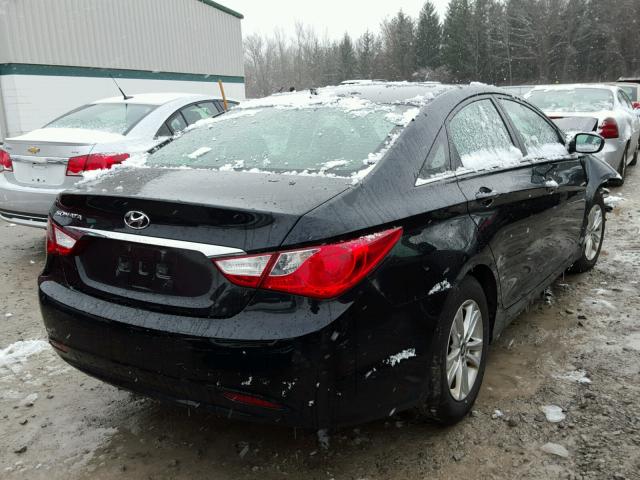 5NPEB4AC0DH640699 - 2013 HYUNDAI SONATA GLS BLACK photo 4