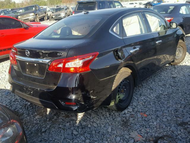 3N1AB7AP0GL672837 - 2016 NISSAN SENTRA S BLACK photo 4