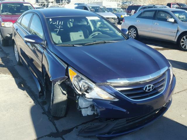 5NPEB4AC2EH859004 - 2014 HYUNDAI SONATA GLS BLUE photo 1