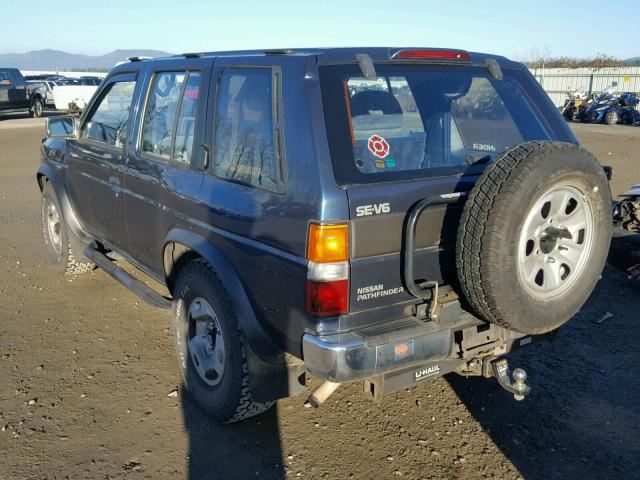 JN8HD17Y8PW134646 - 1993 NISSAN PATHFINDER BLUE photo 3