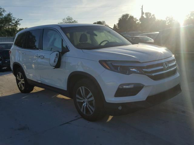 5FNYF6H52HB011728 - 2017 HONDA PILOT EXL WHITE photo 1