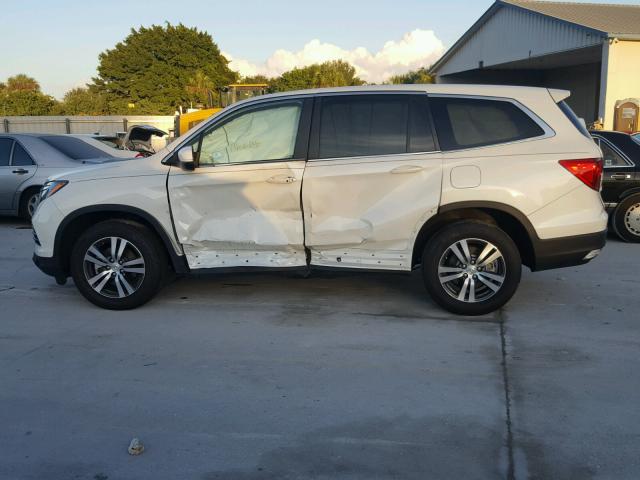 5FNYF6H52HB011728 - 2017 HONDA PILOT EXL WHITE photo 9