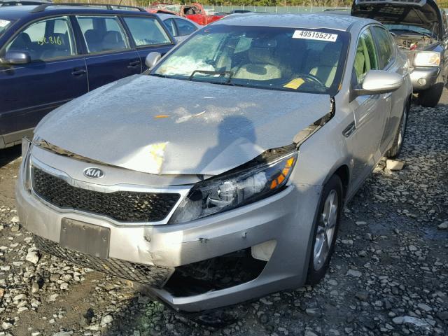 5XXGN4A76DG221478 - 2013 KIA OPTIMA EX SILVER photo 2