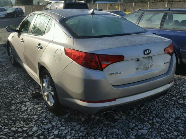 5XXGN4A76DG221478 - 2013 KIA OPTIMA EX SILVER photo 3