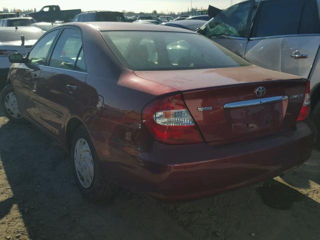 JTDBE32K130158765 - 2003 TOYOTA CAMRY LE RED photo 3