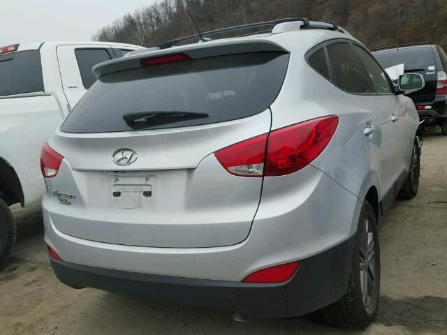 KM8JU3AG5EU922877 - 2014 HYUNDAI TUCSON GLS SILVER photo 4