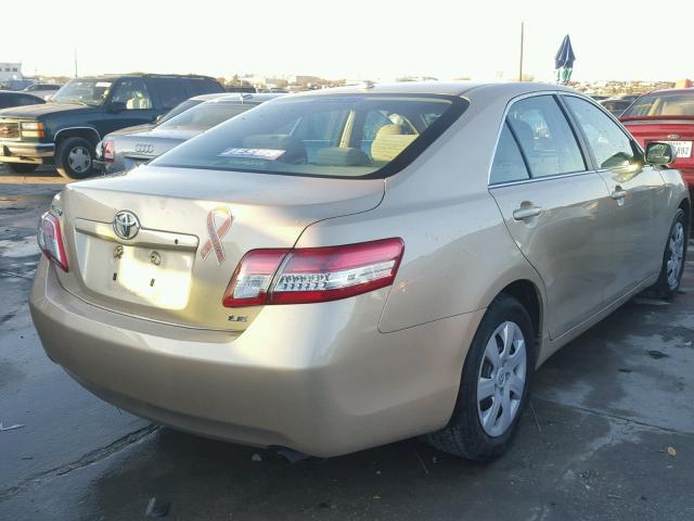 4T1BF3EK5BU774240 - 2011 TOYOTA CAMRY BASE GOLD photo 4